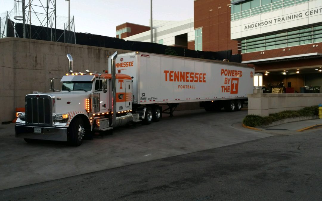 Roane Transportation truck that is the official truck of the Tennessee Volunteers