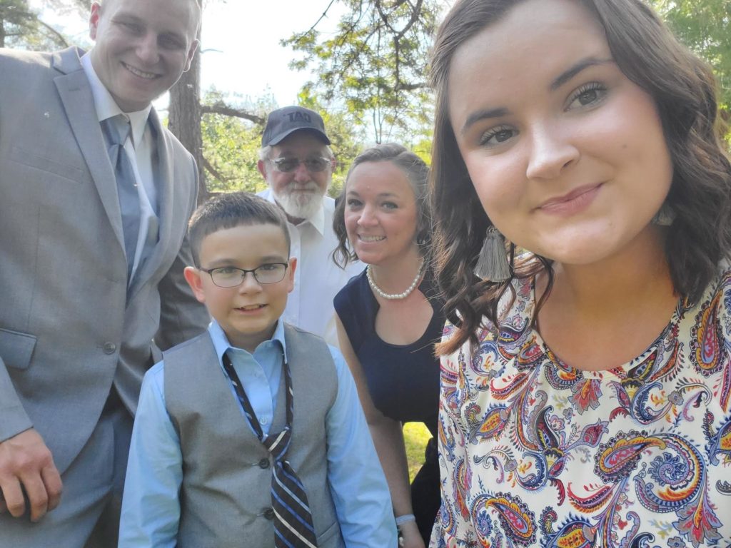 Roane Transportation employee Jennifer Webb and family