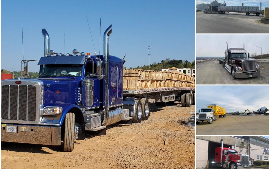 roane transportation collage of trucks