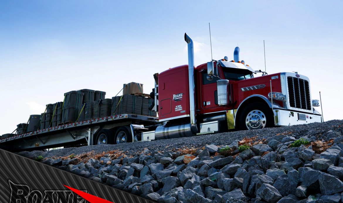 truck driving in the summer time
